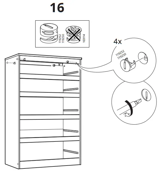 IKEA KULLEN Dresser with 5 Drawers - fig12