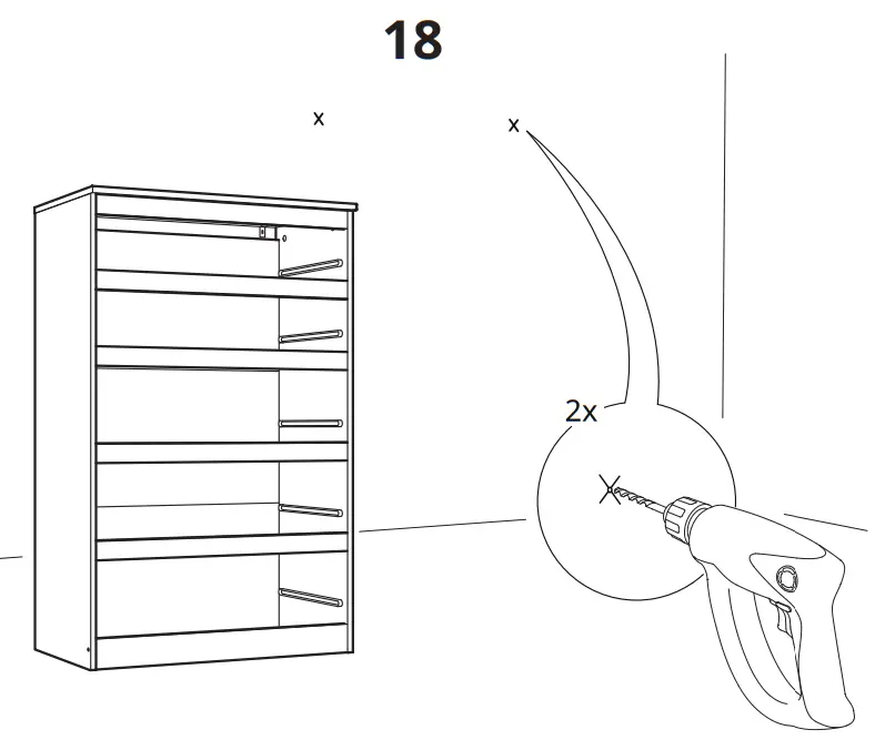 IKEA KULLEN Dresser with 5 Drawers - fig16