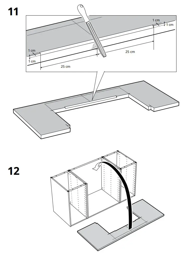 IKEA HAVSEN Apron Front Double Bowl Sink Instruction Manual - How to use 11,12