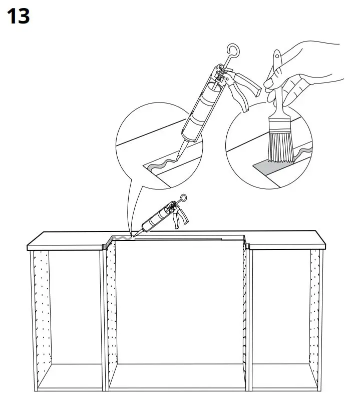 IKEA HAVSEN Apron Front Double Bowl Sink Instruction Manual - How to use 13