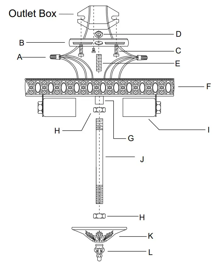 CRYSTORAMA 710-EB-CL-MWP Two Light Ceiling Mount - fig 2