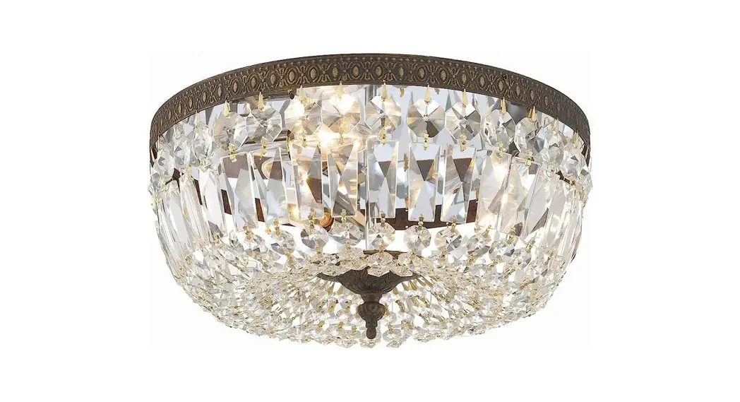 Crystorama 714-eb-cl-saq Three Light Ceiling Mount Instruction Manual Crystorama 714-eb-cl-saq Three Light Ceiling Mount Instruction Manual