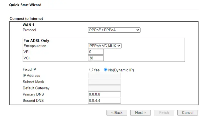 DrayTek Vigor2766 Series GFast Security Router - button