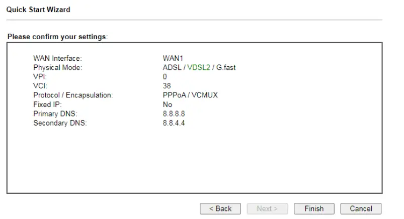 DrayTek Vigor2766 Series GFast Security Router - connection 2