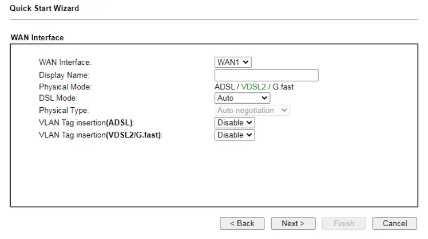DrayTek Vigor2766 Series GFast Security Router - example