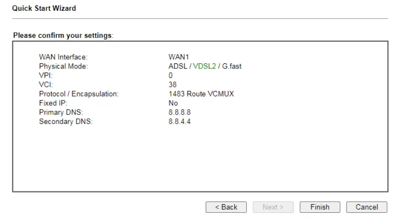 DrayTek Vigor2766 Series GFast Security Router - summary