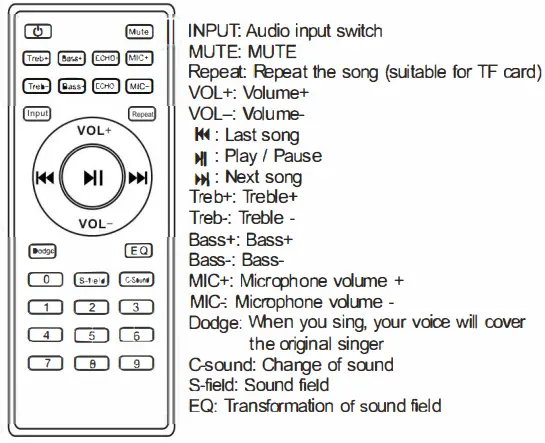 Speakers W300 Portable Speaker with Microphone - Remote control