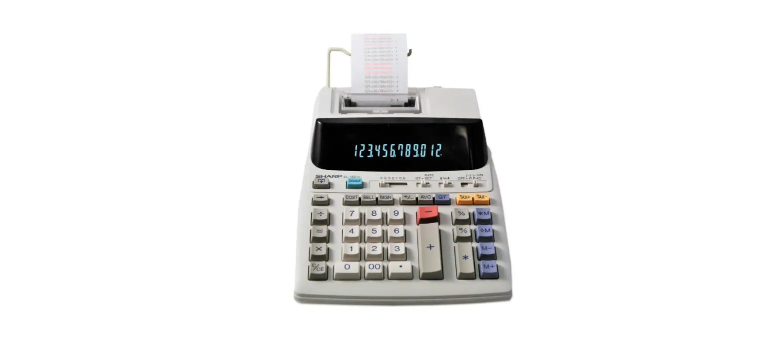 Sharp El-1801v Ink Printer Calculators User Manual