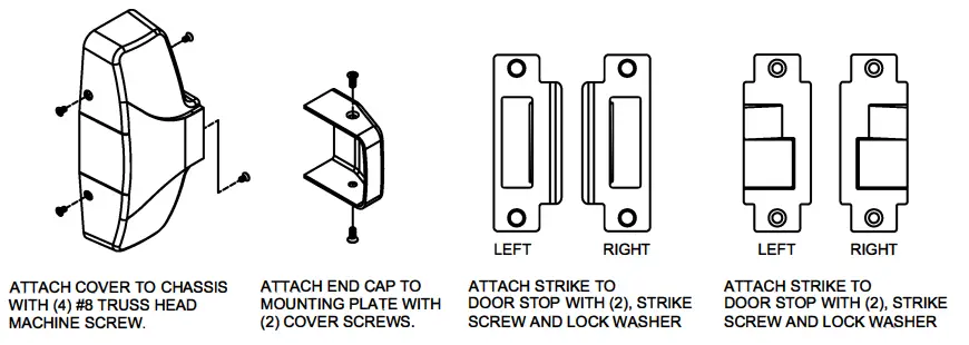 CAL ROYAL N MR7700 Entrance Mortise Lock Rim Exit Device - APPLY COVER