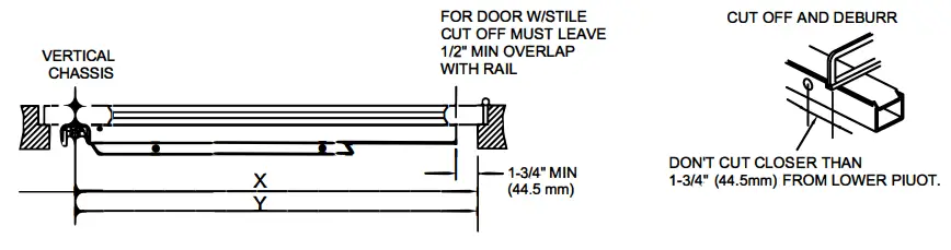 CAL ROYAL N MR7700 Entrance Mortise Lock Rim Exit Device - APPLY RAIL