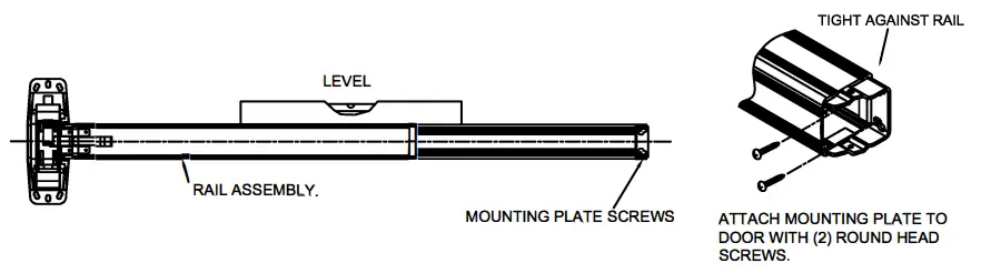 CAL ROYAL N MR7700 Entrance Mortise Lock Rim Exit Device - fig1