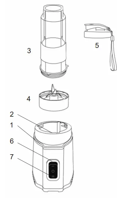 PRIME3 SSM41 Smoothie Maker MIX and GO - fig
