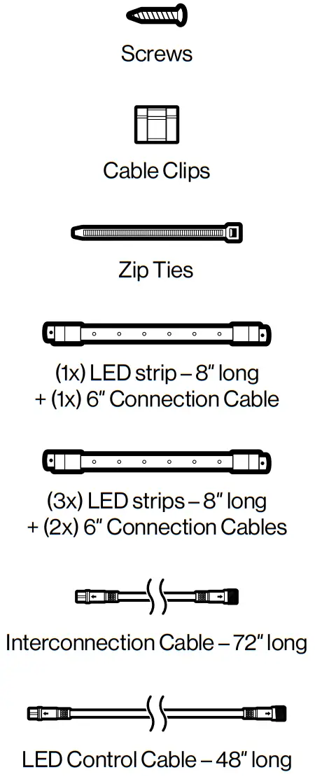 ECOXGEAR SEI-INTRLED8KIT Interior LED Light Strips - icon1