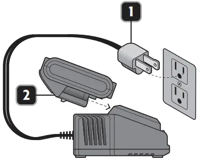 TRUPER ROTI 20A 20V Cordless Hammer Drill - Battery charge