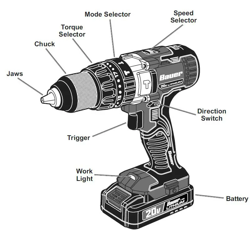 Bauer-64756 1-2 Inch-Compact-Hammer-Drill-Kit-7