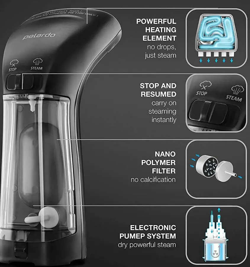 polardo-black-Portable-Travel-Garment-Steamer-img-1