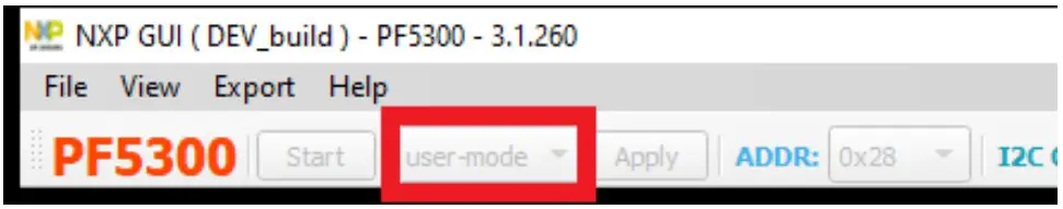 Powering up the board in Debug mode