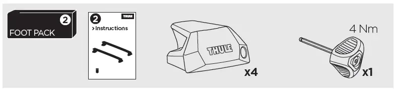 THULE-186151 Evo-Flush-Roof-Bar-Fitting-Kit-fig- (2)