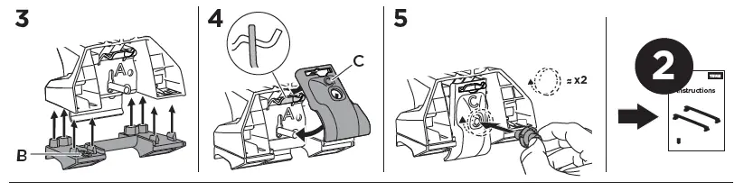 THULE-186151 Evo-Flush-Roof-Bar-Fitting-Kit-fig- 5