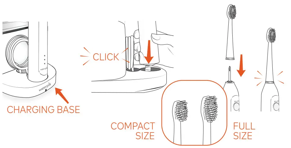 waterpik SF-04 Sonic-Fusion Professional Flossing Electric Toothbrush - GETTING STARTED