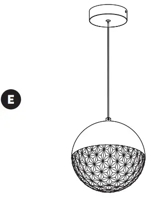 artika PDT CA5C HD2CR Carat 1 Light LED Pendant - Light LED