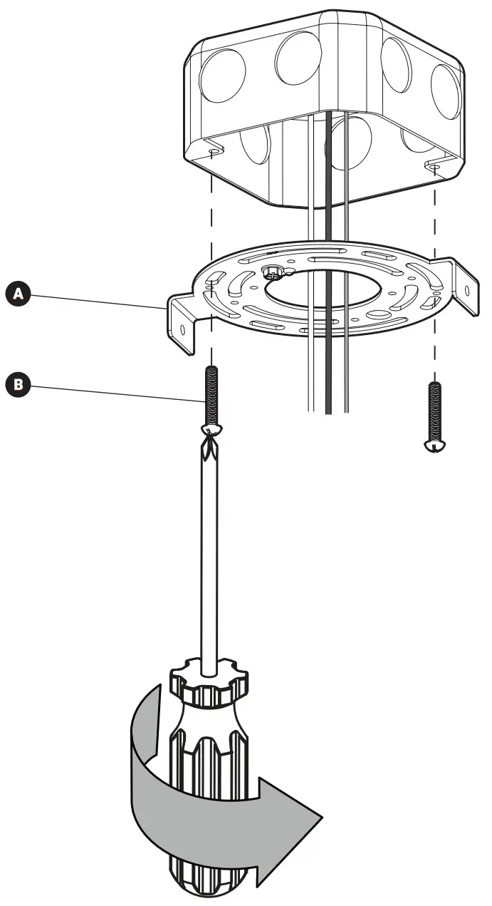 artika PDT CA5C HD2CR Carat 1 Light LED Pendant - MOUNTING BRACKET