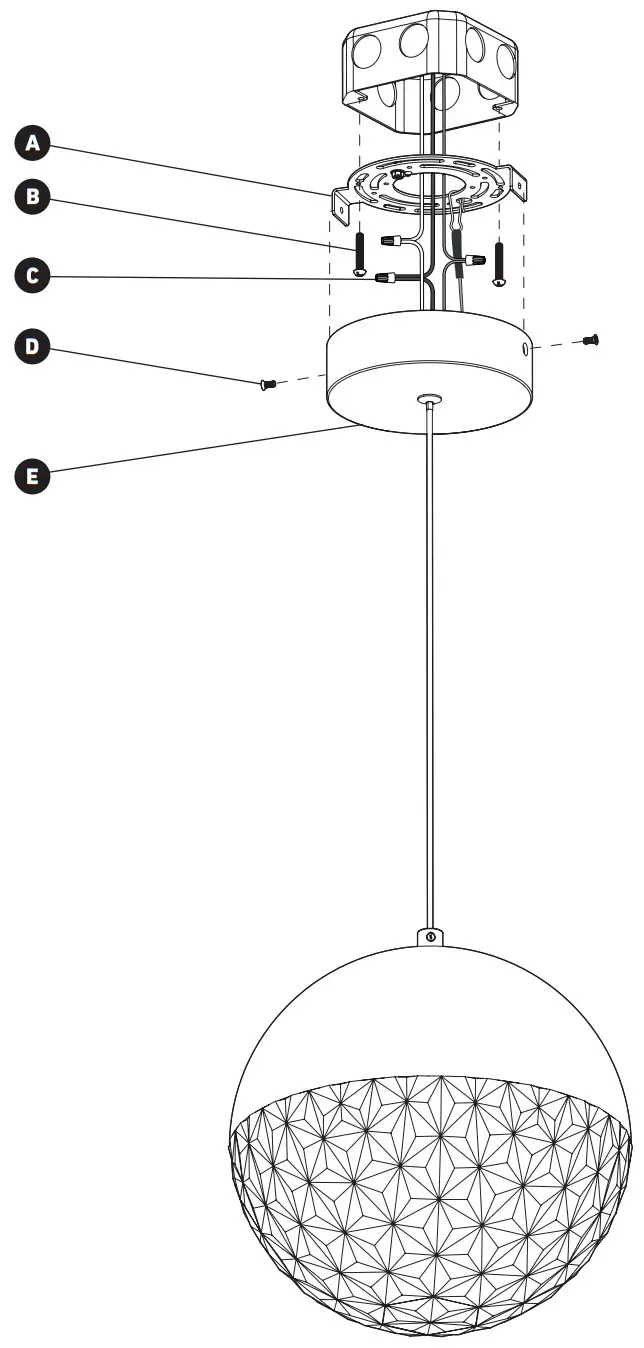 artika PDT CA5C HD2CR Carat 1 Light LED Pendant - STEP
