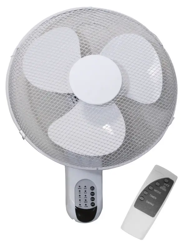 PREM I AIR EH1623 16 Inch White Remote Control Wall Fan