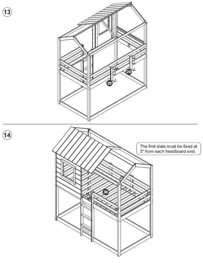 NAOMI HOME-78-Inch-L-x-45-Inch-Deer-Blind-Playhouse-Bunk-Bed-13