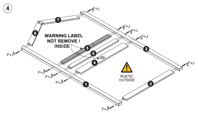 NAOMI HOME-78-Inch-L-x-45-Inch-Deer-Blind-Playhouse-Bunk-Bed-7