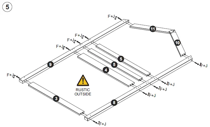 NAOMI HOME-78-Inch-L-x-45-Inch-Deer-Blind-Playhouse-Bunk-Bed-8