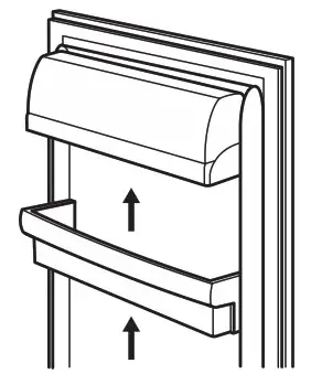 AEG SCB618F3LS Fridge Freezer - 3Positioning the door