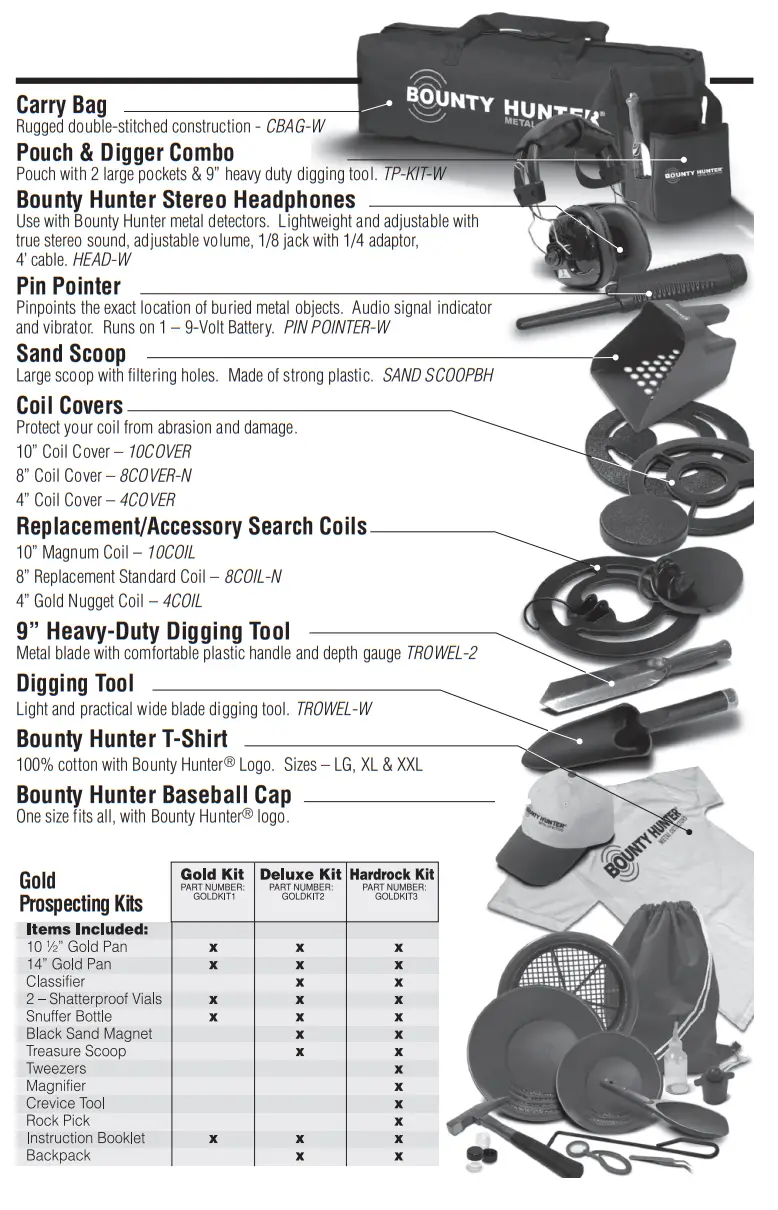 BOUNTY Tracker IV Metal Detector - Carry Bag