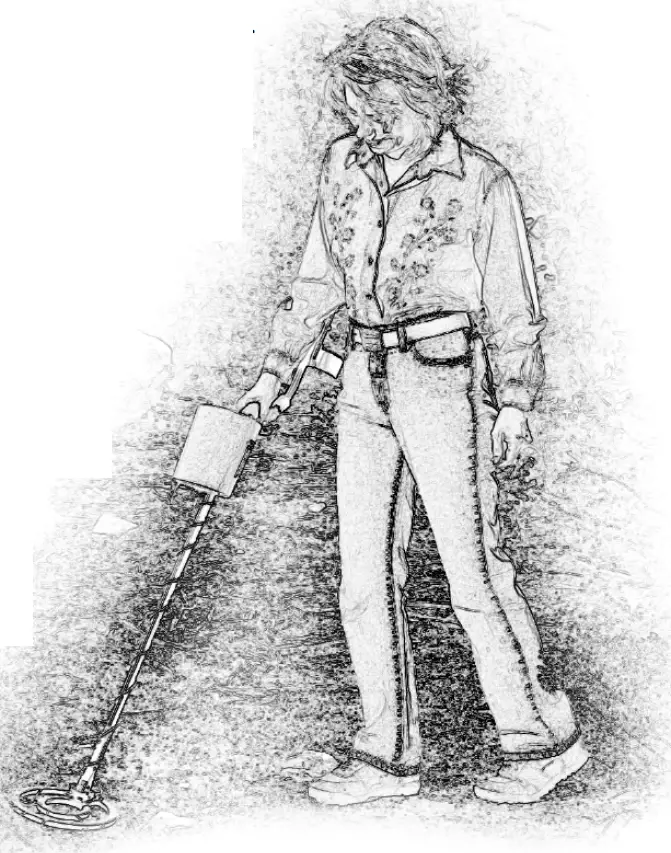 BOUNTY Tracker IV Metal Detector - ground