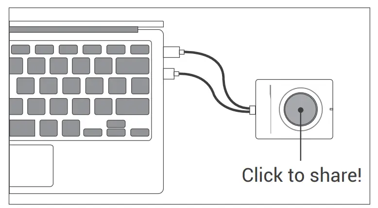 Set-up the wireless projection