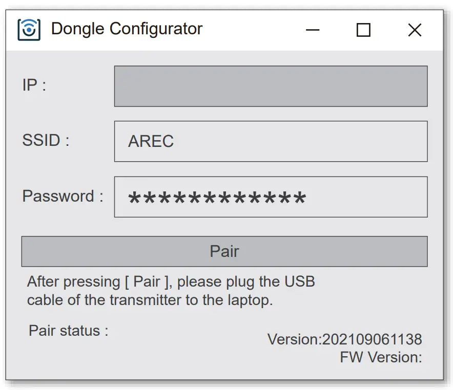 Set-up the wireless projection