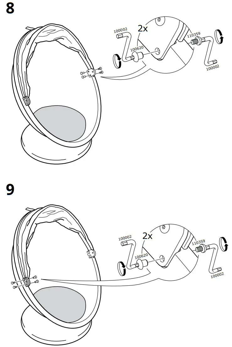 IKEA PS LÖMSK Swivel Chair - fig 6