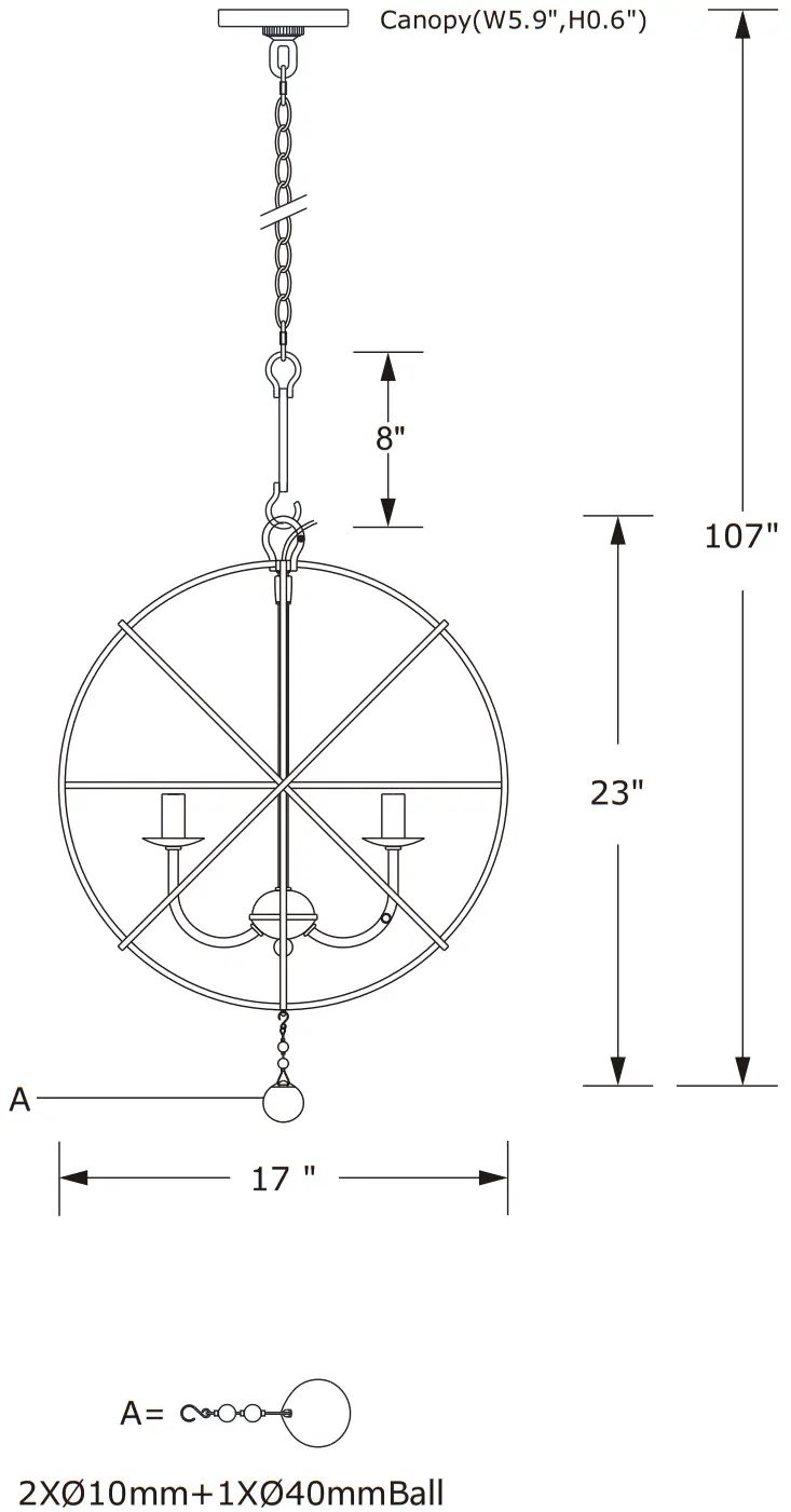 CRYSTORAMA 9224 BK Solaris Five Light Mini Chandelier - INSTRUCTION