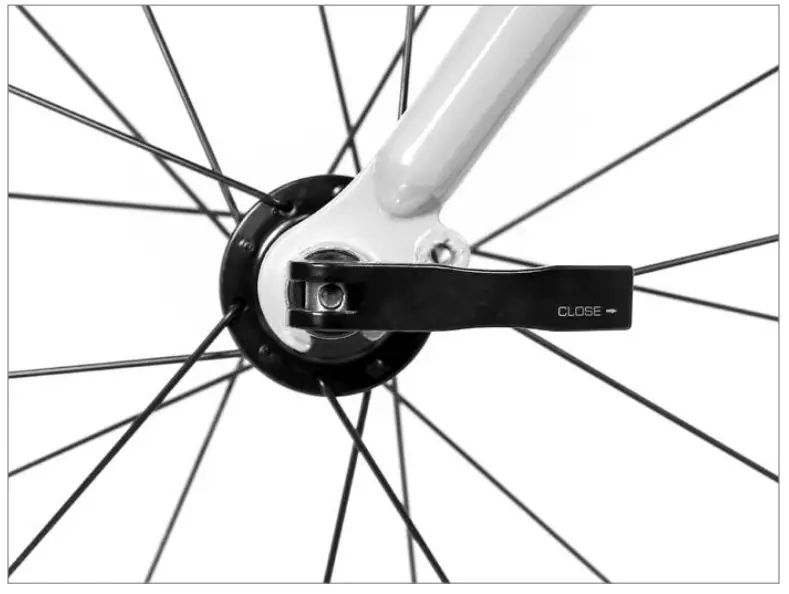 Securing front wheel