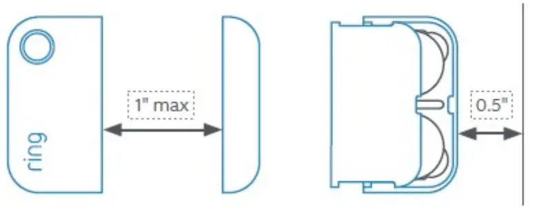 ring Alarm Window and Door Contact Sensor - Spacing