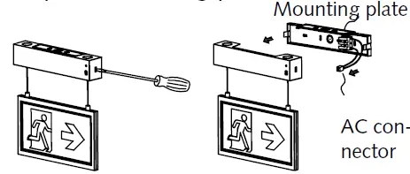 MALMBERGS ESA11 LED Emergency Exit Sign Hera 2