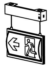 MALMBERGS ESA11 LED Emergency Exit Sign Hera 6