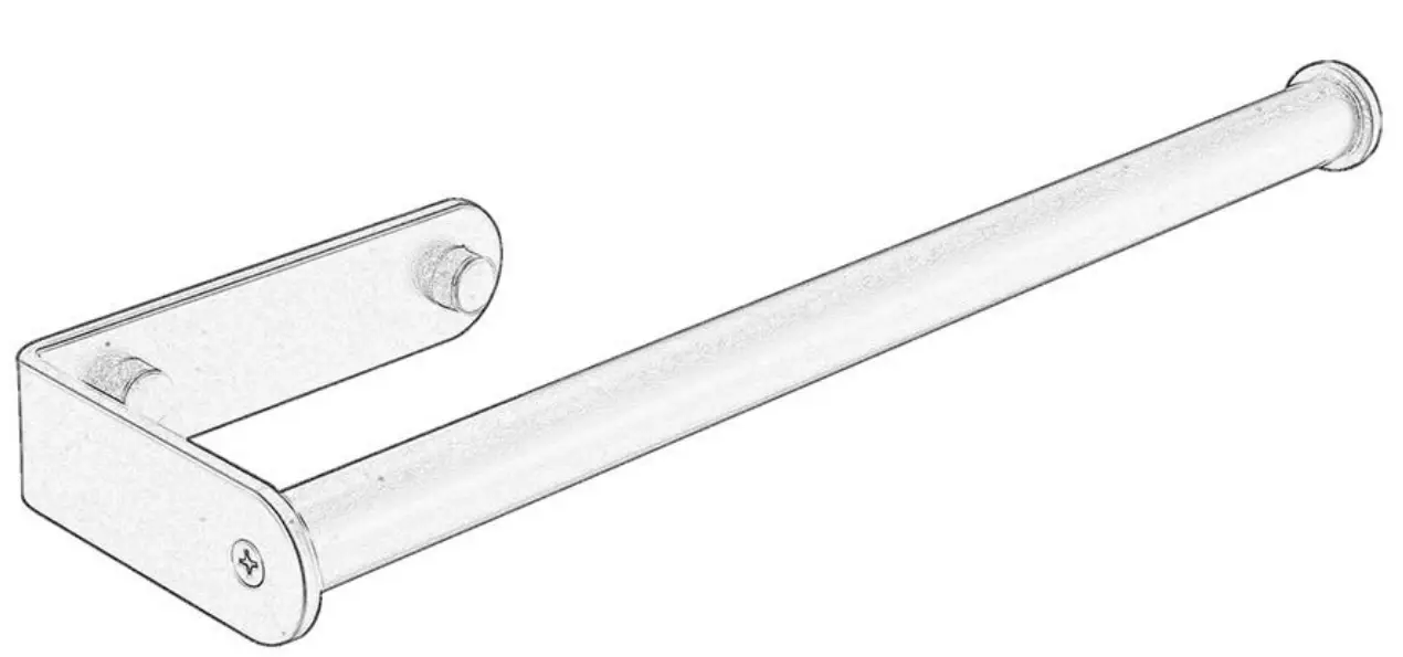 BWE A-91028-BG Wall Mount Paper Towel Holder