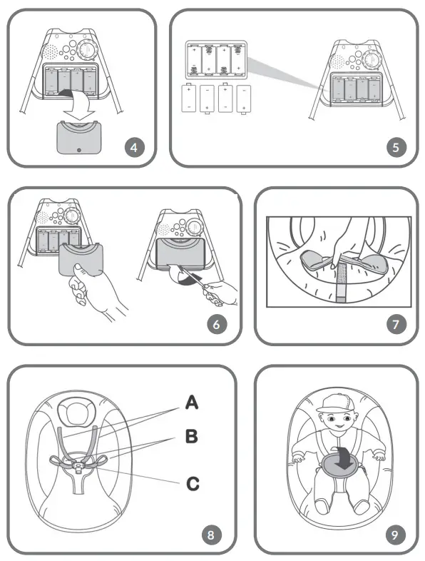 lionelo Otto Baby Swing