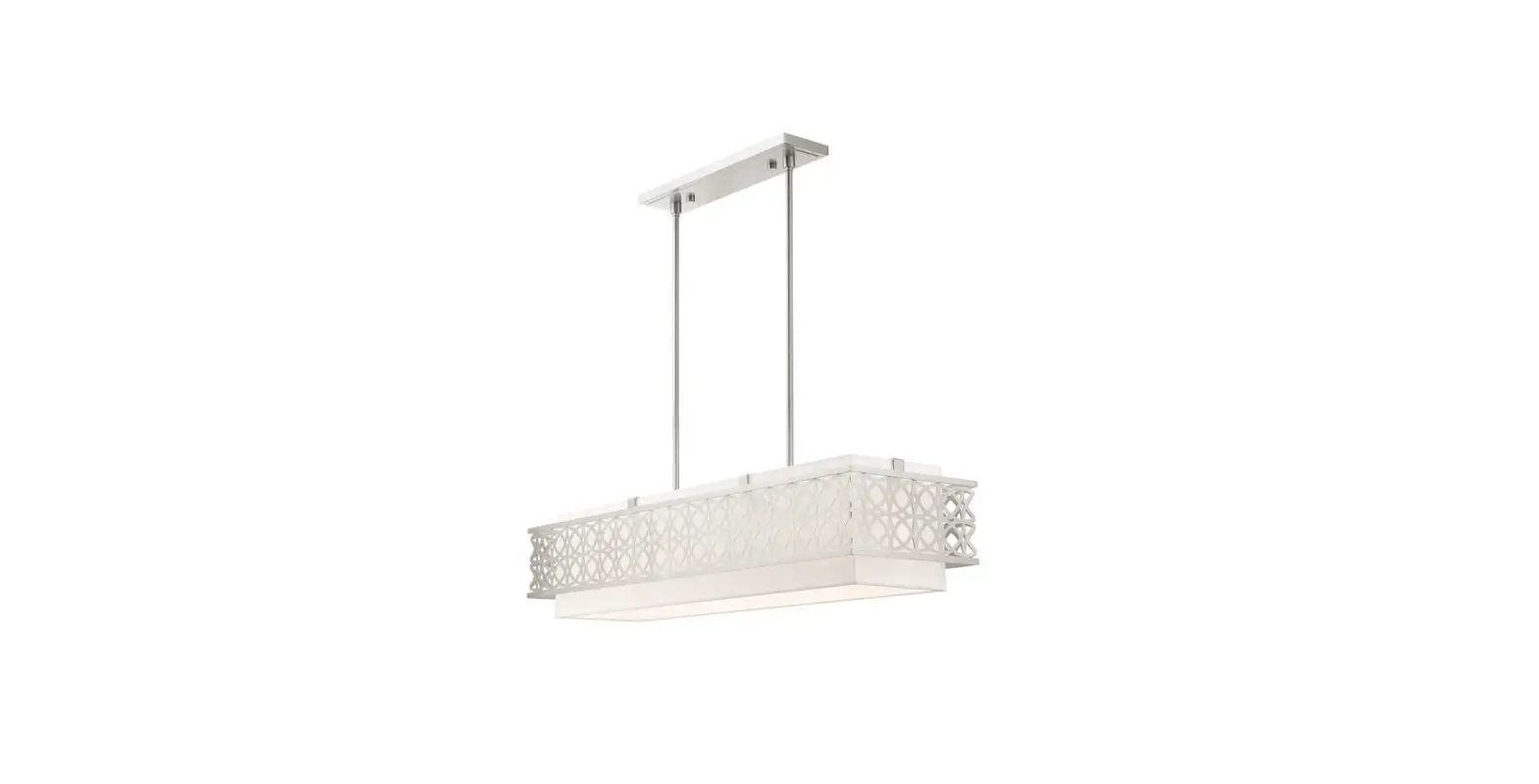 Livex Lighting 2328101 Calinda Brushed Nickel Six Light Island Chandelier Instruction Manual Livex Lighting 2328101 Calinda Brushed Nickel Six Light Island Chandelier Instruction Manual