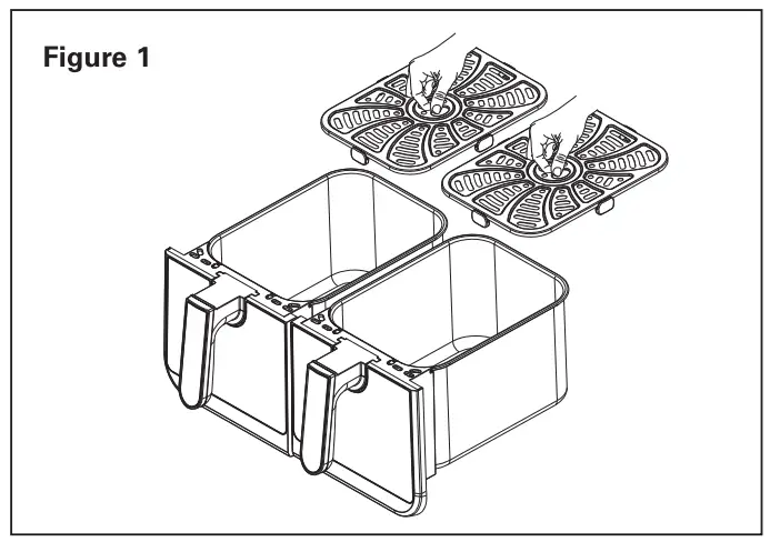 FRIGIDAIRE EAF1004-SS Dual Basket Zone Air Fryer - Fig 3