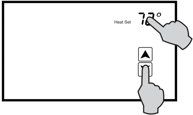 HVAC Controls UT32 Titan Touchscreen Thermostat - TEMPORARY TEMPERATURE OVERRIDE