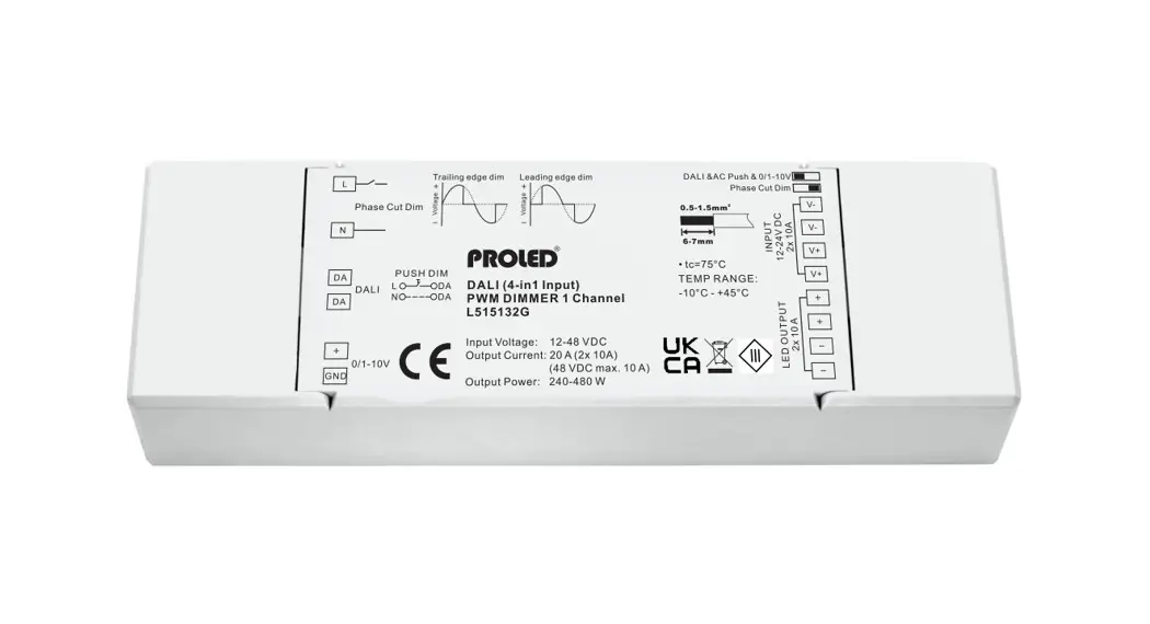 Proled L515132g 1-kanal Dali Pwm Dimmer User Manual