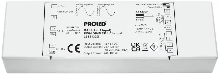 PROLED L515132G 1-Kanal DALI PWM Dimmer