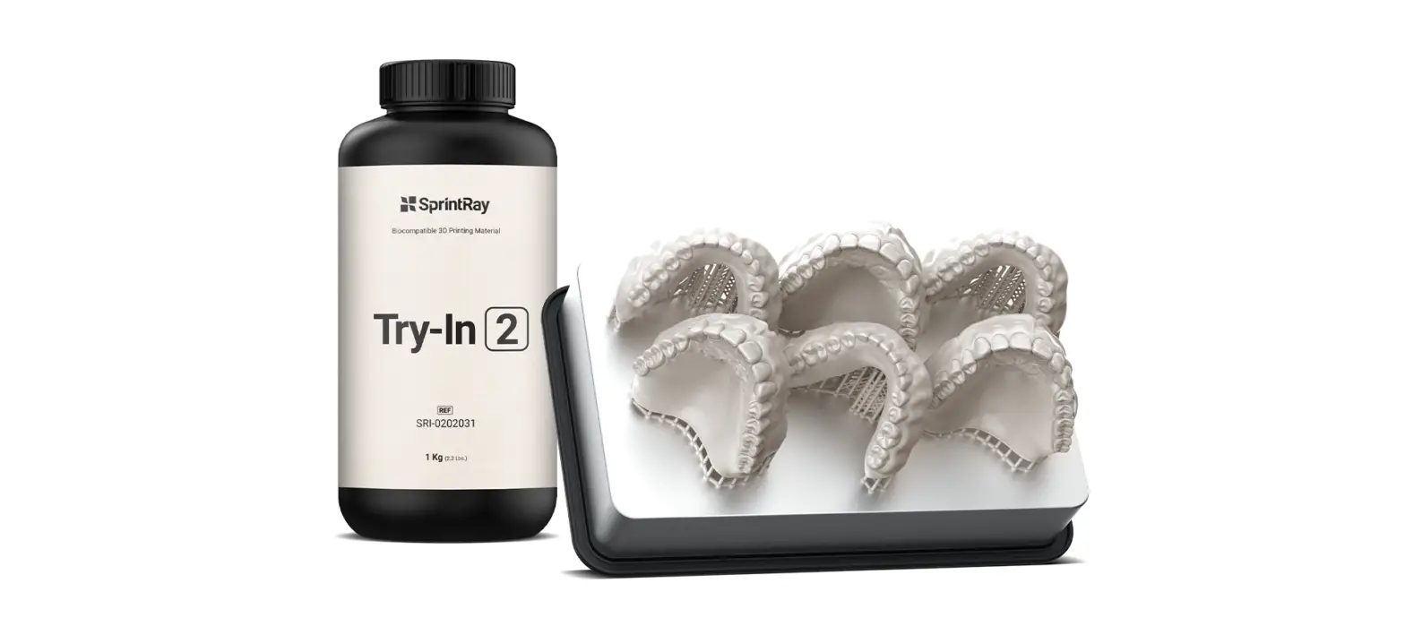Sprintray Try-in 2 Dental 3d Printing Materials Instruction Manual